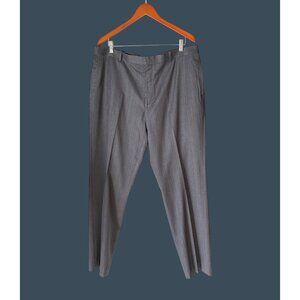Mens INC International Concepts Gray Pinstripe Dress Pants Size 38/34 Polyester